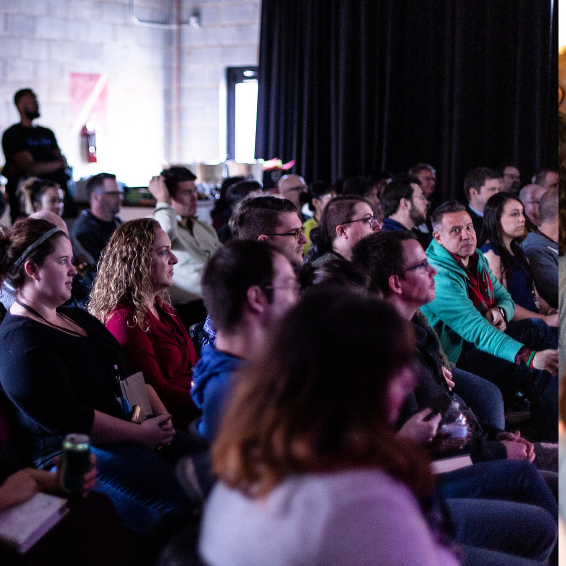 Engaged audience at FusionConf